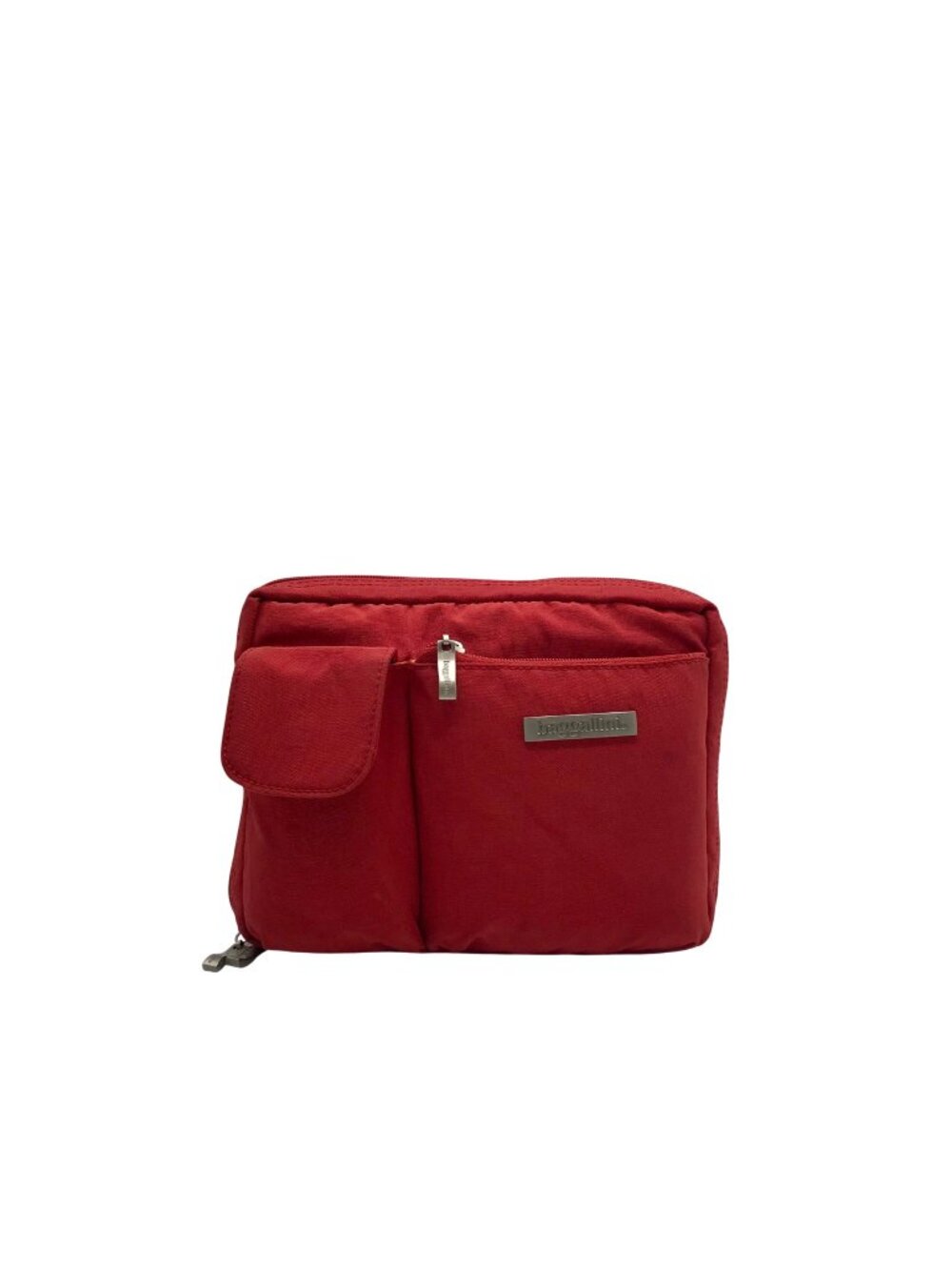 Baggallini Red Nylon Multi-Pocket Crossbody Bag
